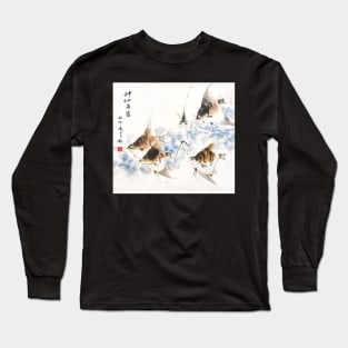 Chinese Art Angel Fish Long Sleeve T-Shirt